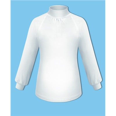 Белая школьная водолазка (блузка) для девочки 75817-ДШ22