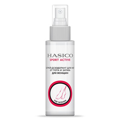 Hasico sport active спрей-дезодорант для ног от пота и запаха для женщин 110 мл