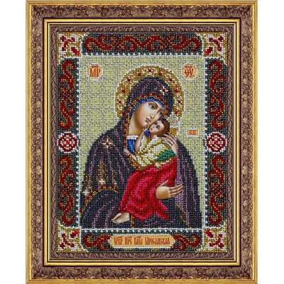 Набор для вышивания бисером Паутинка Б-1094 Пресвятая Богородица Ярославская, 20*25 см