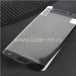 Защитная пленка на экран для Samsung Galaxy S6 Edge Full Cover (черная)