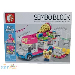 Конструктор SEMBO BLOCK Автобус с мороженым 264+ дет. 601302, 601302