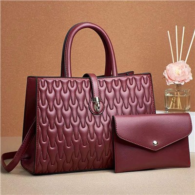 LS30-003-6 роз Комплект сумок женский (30х22х14)