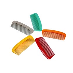 Расческа пластиковая плоская широкая MIX 5цветов 12см 164-20 (выпис.по 2шт)