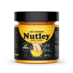 Арахисовая паста Nutley Black хруст. с медом Crunchy (170г)