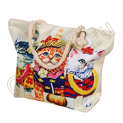 Пляжная сумка "Три кота"
