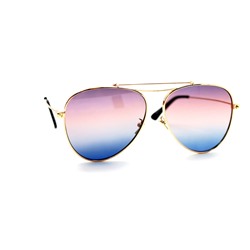 Солнцезащитные очки Gucci - 0095 золото сине-сиреневый