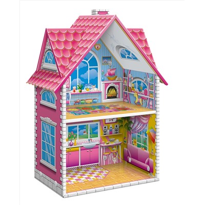 Кукольный двухэтажный домик быстрой сборки «Вилла» Серия Dream House