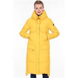 Жёлтое пальто с карманами