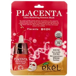 EKEL Маска тканевая д/лица с экстр.плаценты  Placenta Ultra Hydrating 25мл