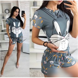 Пижама женская: футболка и шорты   арт. 9264115