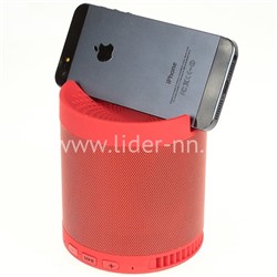 Колонка (Q3) Bluetooth/USB/MicroSD/FM/подставка для телефона (красная)