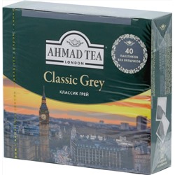 AHMAD TEA. Classic Taste. Earl Grey 80 гр. карт.пачка, 40 пак.