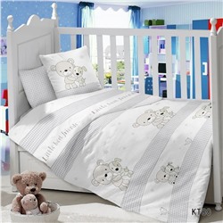 Комплект постельного белья в детскую кроватку Сатин Дружба