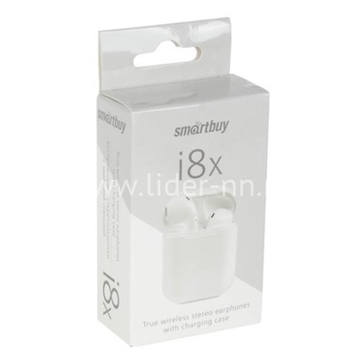 Bluetooth-гарнитура беcпроводная Smartbuy i8X TWS (белая)
