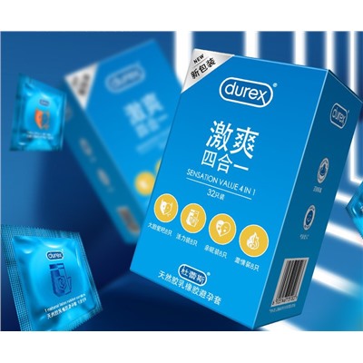 Набор презервативов Durex Sensation Value 4 in 1 F4374374/ 24 в упак.
