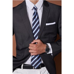 Галстук классический галстук мужской галстук в полоску в деловом стиле "Деловой роман" SIGNATURE #783975