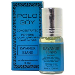 Kayanur Esans Concentrated Perfume POLO GOY (Масляные турецкие духи ПОЛО ГОЙ, Каянур Эссенс), 3 мл.