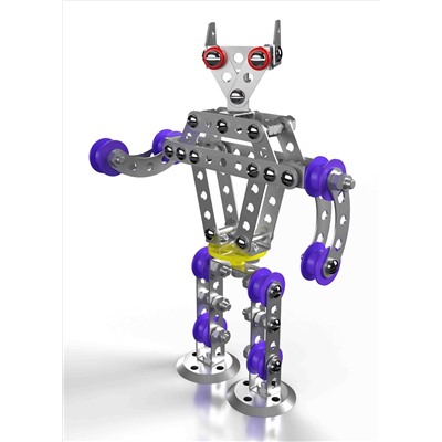 Металлический конструктор с подвижными деталями «Робот Р1»