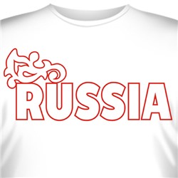 Футболка с эмблемой "Russia" (2)