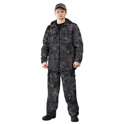 Костюм "ТУРИСТ 2" куртка/брюки цвет: кмф "Питон черный", ткань: Твил Пич