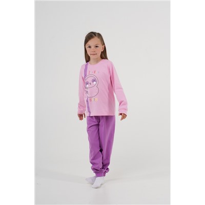 Пижама для девочки 91188 (Розово-лиловый)