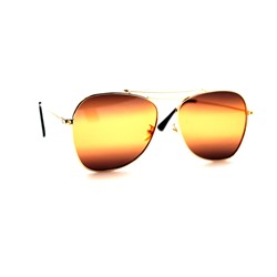 Солнцезащитные очки Gucci 0096 золото оранжевый