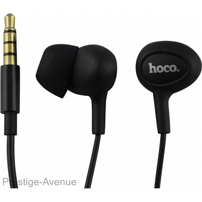 Вакуумные наушники с микрофоном, Hoco M3 Universal Earphone, черные