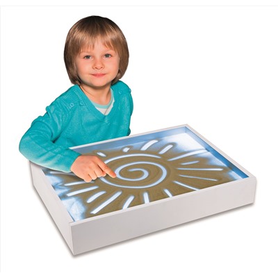 Детский стол для рисования песком (с голубой подсветкой и usb входом)