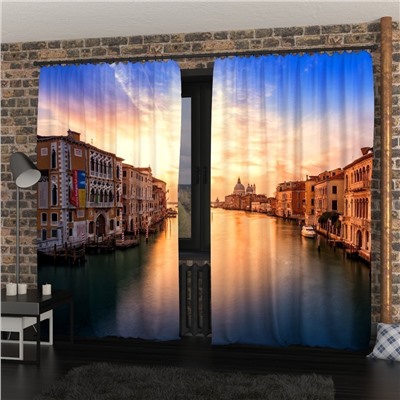 Фотошторы Рассвет над каналом Венеции