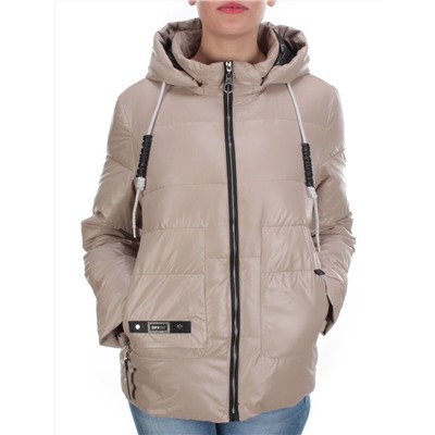 8261 BEIGE Куртка демисезонная женская BAOFANI (100 гр. синтепон) размеры 46-48-50-52-54-56