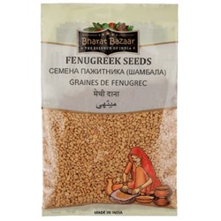 FENUGREEK SEEDS Bharat Bazaar (Семена пажитника (шамбалы), Бхарат Базар), 100 г.