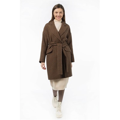 01-11070 Пальто женское демисезонное (пояс)