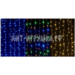 Гирлянда новогодняя светодиодная Штора 2x2 метра (цвет в ассортименте) pm-31, pm-31