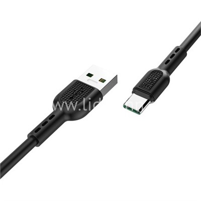 USB кабель для USB Type-C 1.0м HOCO X33 (черный) 5.0A