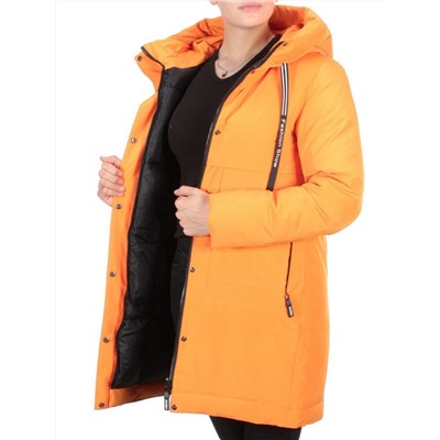 8802 ORANGE Пальто зимнее женское CLOUD LAG CAT  (200 гр. холлофайбер) размер 46