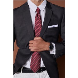Галстук классический галстук мужской галстук в полоску в деловом стиле "Деловой роман" SIGNATURE #782327