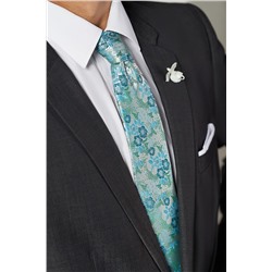 Галстук классический галстук мужской фактурный с принтом в деловом стиле "Власть убеждений" SIGNATURE #783964