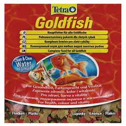 Корм для рыб Тетра Goldfish для золотых рыбок (хлопья) 12г 766389АГ