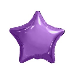 757499 Шар фольгированный 19" Звезда (48см, пурпурный)