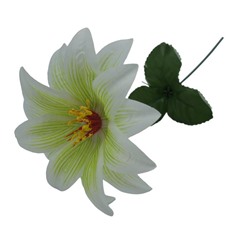 Цветок искусственный Георгин 40см Белый YL-10 (вып.по 10шт)