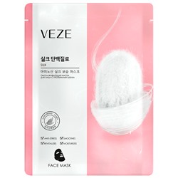 Тканевая маска с протеинами шелка VEZE 25 гр (Silk)