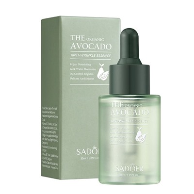 Увлажняющая сыворотка для лица с экстрактом Авокадо SADOER The Organic Avocado Anti-Wrinkle Essence, 30 мл.