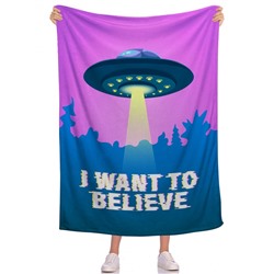 Плед I want to believe 2