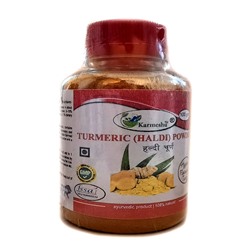 TURMERIC (Haldi) POWDER, Karmeshu (КУРКУМА (Халди) МОЛОТАЯ, Кармешу), БАНКА 100 г.