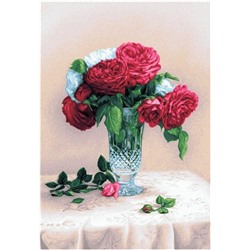 Красные розы  - гобеленовая картина