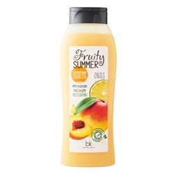 FRUITY SUMMER Крем-гель для душа*соблазнительная гладкость*манго*лайм*масло персика 500г