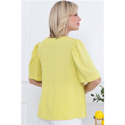 Блуза жёлтого цвета с короткими рукавами