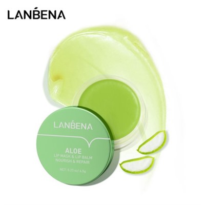 LANBENA Бальзам-маска для губ с алоэ LB6177 6.5 г