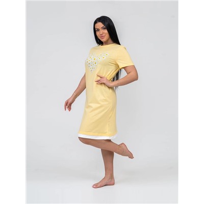 Ночная сорочка женская Текс-Плюс, цвет желтый