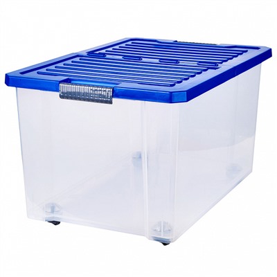 Ящик для хранения Unibox 57 л на роликах BQ2566СНЛЕГО синий лего